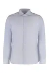Borriello Napoli Striped Long-sleeve Shirt In Blue