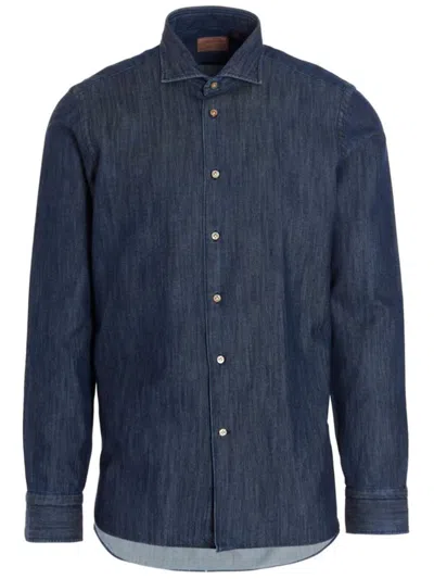 Borriello Napoli Denim Shirt Clothing In Blue