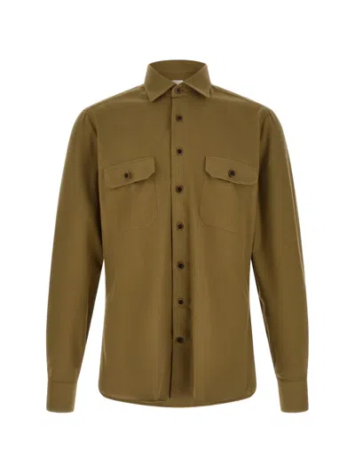 Borriello Napoli Paul Cotton Shirt In Blue