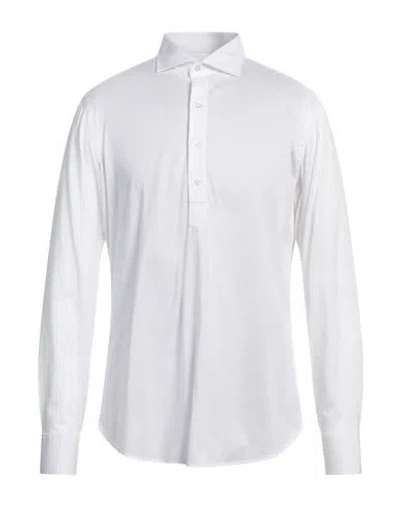 Borriello Napoli Man Polo Shirt White Size 17 Cotton