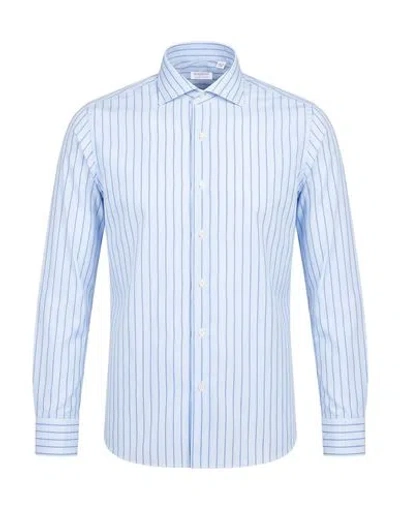 Borriello Napoli Man Shirt Light Blue Size 15 Cotton