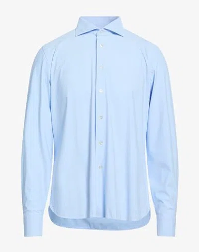 Borriello Napoli Man Shirt Light Blue Size 17 ½ Cotton