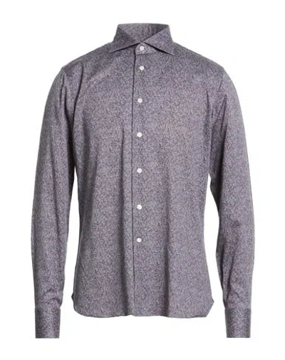 Borriello Napoli Man Shirt Midnight Blue Size 17 ½ Cotton
