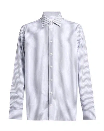 Borriello Napoli Man Shirt Navy Size 15 ¾ Cotton In Multi
