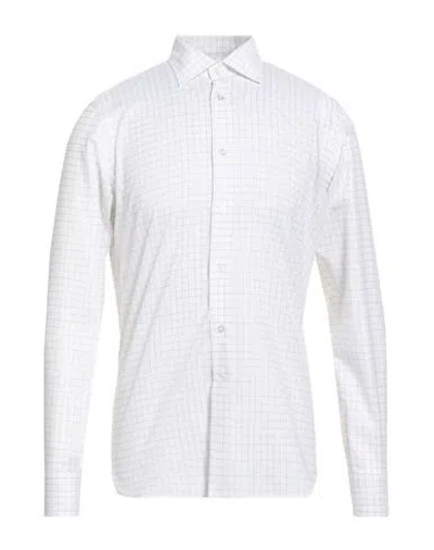 Borriello Napoli Man Shirt Off White Size 15 ¾ Cotton