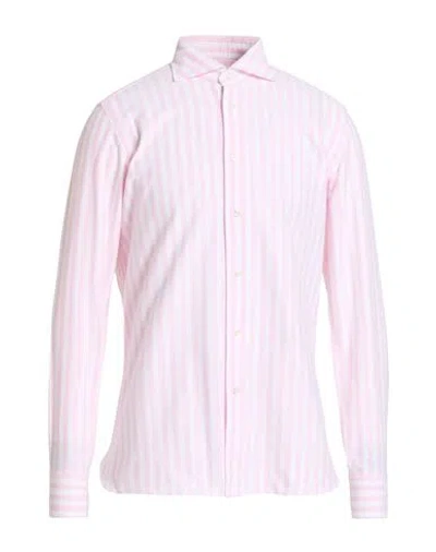 Borriello Napoli Man Shirt Pink Size 15 ¾ Cotton