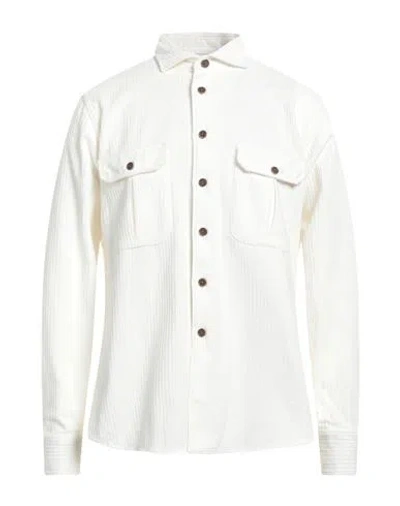 Borriello Napoli Man Shirt White Size 18 Cotton