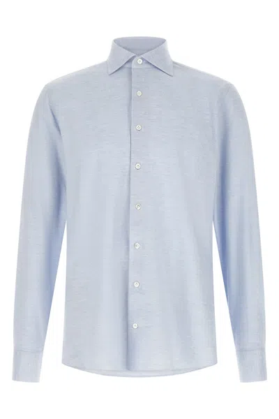 Borriello Napoli Marechiaro Melange-effect Shirt In Black