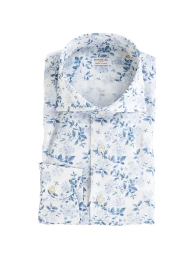 Borriello Napoli Marechiaro Floral-print Shirt In White