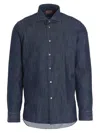 Borriello Napoli Borriello Denim Shirt In Blue