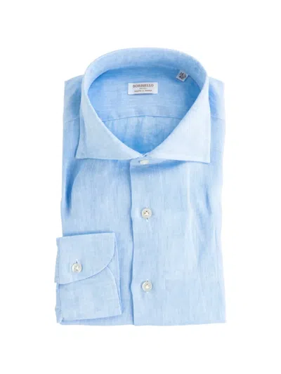 Borriello Napoli Marechiaro Spread-collar Shirt In Blue