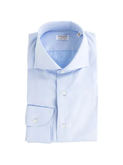 Borriello Napoli Marechiaro Spread-collar Shirt In Blue