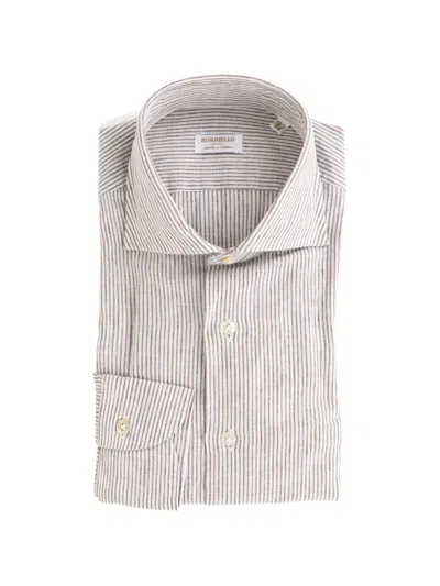 Borriello Napoli Marechiaro Striped Shirt In White