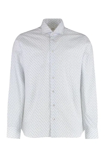 Borriello Napoli Printed Cotton Shirt In White