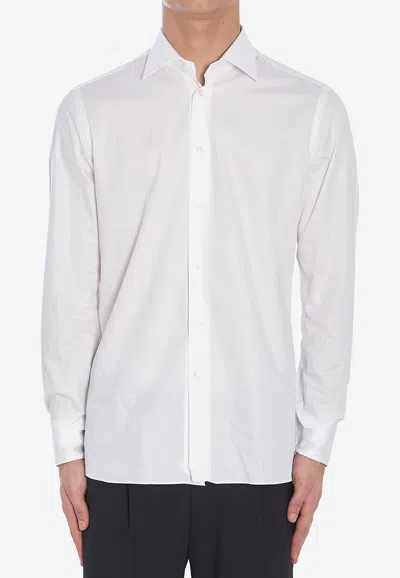 Borriello Napoli Spaccanapoli Long-sleeved Shirt In White