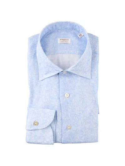 Borriello Napoli Spread-collar Button-up Shirt In Blue