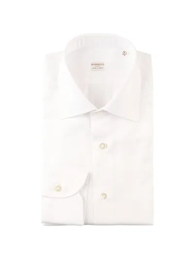 Borriello Napoli Spread-collar Button-up Shirt In White