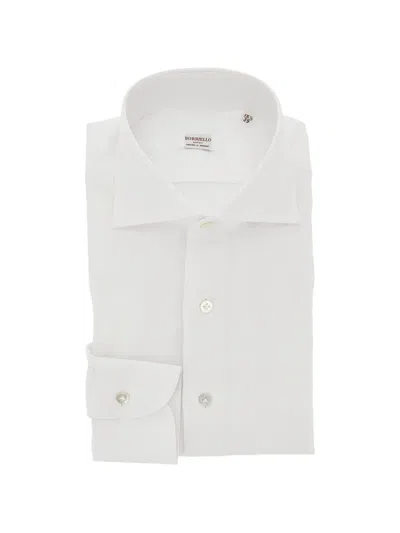 Borriello Napoli Spread-collar Button-up Shirt In White
