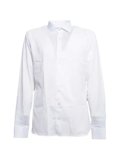 Borriello Napoli Spread-collar Button-up Shirt In White