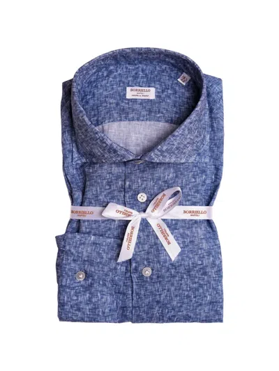 Borriello Napoli Spread-collar Shirt In Blue