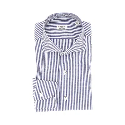 Borriello Napoli Striped-pattern Cotton Shirt In Blue