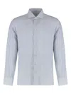Borriello Napoli Striped Long-sleeve Shirt In Blue
