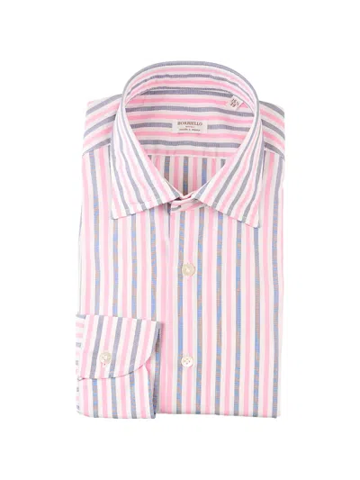 Borriello Napoli Striped Long-sleeved Shirt In Multi
