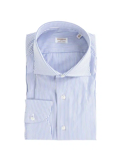 Borriello Napoli Striped Shirt In Blue | ModeSens