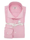 Borriello Napoli Cotton And Linen Tailored Shirt In Pink