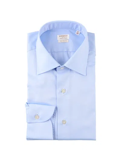 Borriello Napoli Twill-weave Shirt In Blue