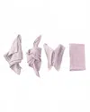 Borrowed Blu Organic Cotton Napkins Set Of 4 In Misty Lilac In Pink