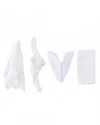 Borrowed Blu Organic Cotton Napkins Set Of 4 In White In White
