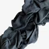 Borrowed Blu Organic Cotton Runner In Charcoal In Black