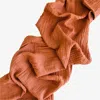 Borrowed Blu Organic Cotton Table Runner In Burnt Sienna