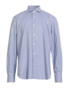 Borsa Man Shirt Azure Size 17 Cotton