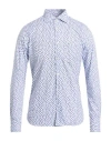 Borsa Man Shirt Blue Size 15 ½ Cotton In Blue