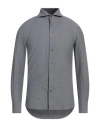 Borsa Man Shirt Grey Size 17 ½ Cotton In Grey