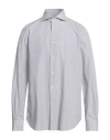 Borsa Man Shirt Grey Size 17 ½ Cotton In Grey