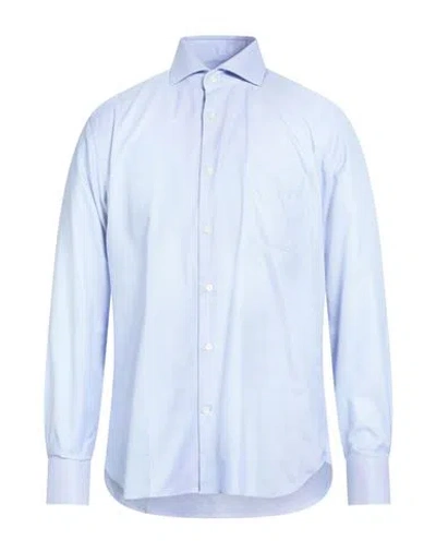 Borsa Man Shirt Light Blue Size 16 Cotton