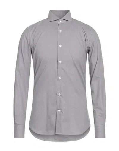 Borsa Man Shirt Light Grey Size 15 ½ Cotton
