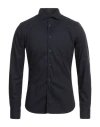 Borsa Man Shirt Midnight Blue Size 15 ¾ Cotton In Blue