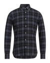 Borsa Man Shirt Midnight Blue Size 15 Cotton In Blue