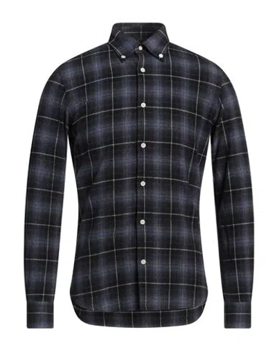 Borsa Man Shirt Midnight Blue Size 15 Cotton