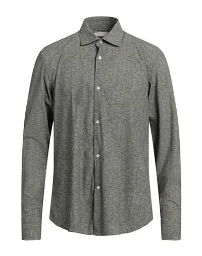 Borsa Man Shirt Military Green Size 16 ½ Nylon, Elastane