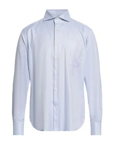Borsa Man Shirt Sky Blue Size 16 Cotton