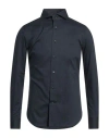Borsa Man Shirt Slate Blue Size 15 ½ Cotton, Elastane