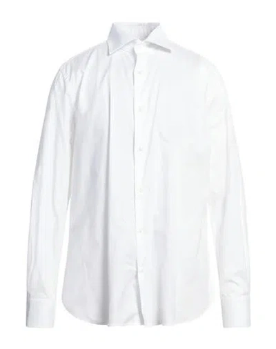 Borsa Man Shirt White Size 17 ½ Cotton