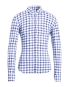 Borsa Performance Man Shirt Blue Size 15 ½ Polyamide, Elastane In Blue