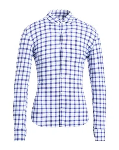 Borsa Performance Man Shirt Blue Size 15 ½ Polyamide, Elastane
