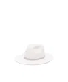 Borsalino Alessandria Fedora Hat In White